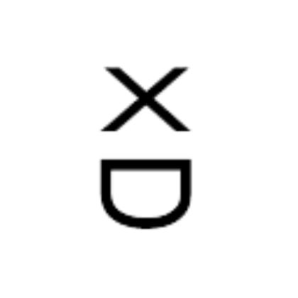 The Letters "XD" rotated 90 degrees vertically